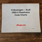 Snap-on Volkswagen Audi Code Obd-ii Readiness Charts Book Manual. Fixed Price $10.00.