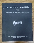 Monarch Operators Manual Engine & Tool Makers Lathe Series 60 Air Gage Tracer B. Fixed Price $46.89.